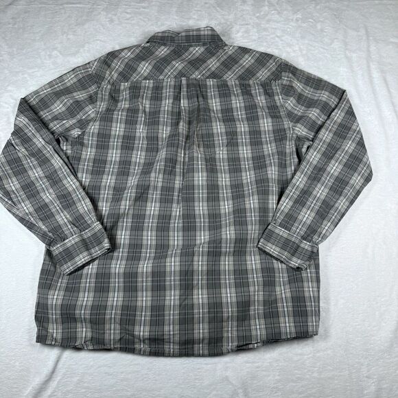 511‎ TACTICAL Shirt Mens Medium Gray Snap Button Up Long Sleeve Flex Performance - Picture 8 of 10